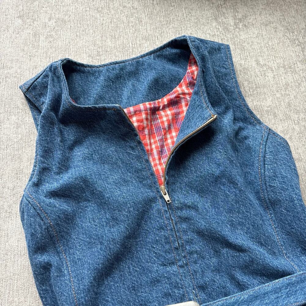 Re/Done Denim Mini Dress - Picture 3 of 6